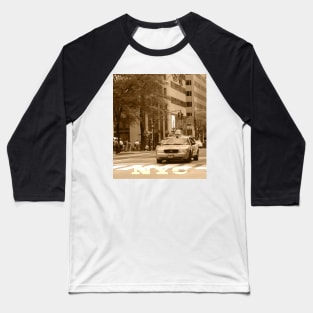 NYC TAXI Baseball T-Shirt